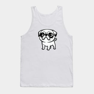 Cutie pug dog Tank Top